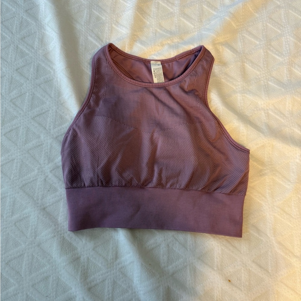Lululemon Mauve Ribbed Tank Top/ Sports Bra
